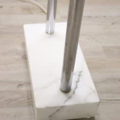 Chrome and Marble Floor Lamp - Marble Base Detail - Styylish