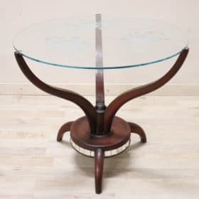 Round Italian Side Table, 1950s