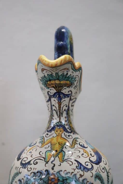Italian Deruta Ceramic Amphorae - Spout Detail - Styylish