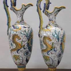 Italian Deruta Ceramic Amphorae - Side View - Styylish