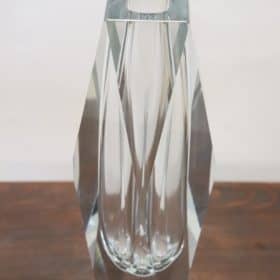 Transparent Glass Vase by Flavio Poli for A. Mandruzzato, 1960s
