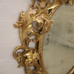Carved Gilded Wood Mirror - Gilded Side Decoration Detail - Styylish