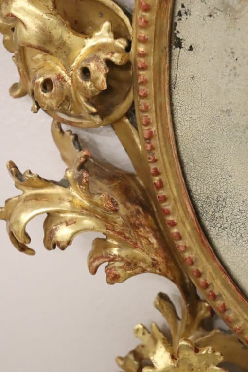 Carved Gilded Wood Mirror - Frame Detail - Styylish