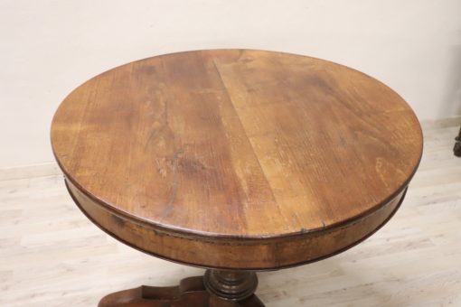 Charles X Round Table - Solid Walnut Top - Styylish