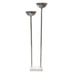 Chrome and Marble Floor Lamp - Styylish
