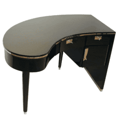 Kidney-Shaped Art Deco Desk - Styylish