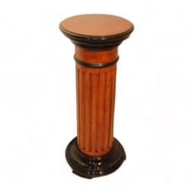 Neoclassical Rotating Pedestal, Beech Wood, French Polished, Germany circa 1920