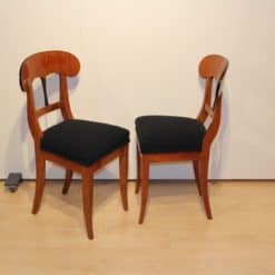 Pair of Biedermeier Shovel Chairs - Turned - Styylish
