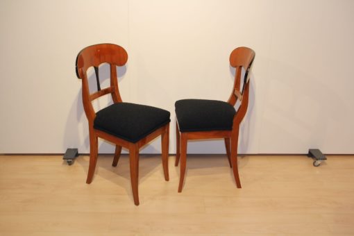 Pair of Biedermeier Shovel Chairs - Turned - Styylish