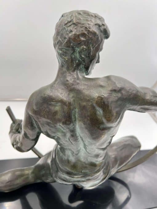 Art Deco Bronze Sculpture - Back of Head Detail - Styylish