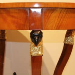 Elegant Biedermeier Center Table - Eagle Head Detail - Styylish