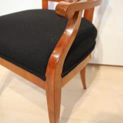 Cherry Wood Biedermeier Armchair - Side Edge Detail - Styylish