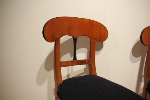 Pair of Biedermeier Shovel Chairs - Backrest Detail - Styylish
