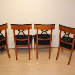 Set of Four Biedermeier Chairs - Back Profile - Styylish