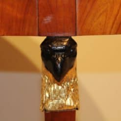 Elegant Biedermeier Center Table - Eagle Head Gilded Detail - Styylish