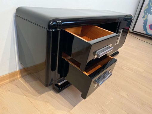 Small Art Deco Lowboard - Drawers Open - Styylish