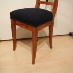 Pair of Biedermeier Shovel Chairs - Right Chair Bottom Detail - Styylish
