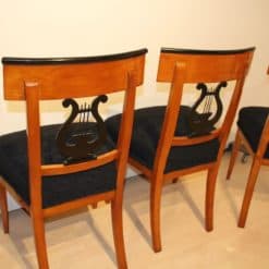 Set of Four Biedermeier Chairs - Back Decor Detail - Styylish