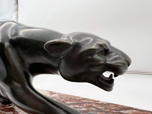 Panther Sculpture by S. Melani - Side of Face Detail - Styylish