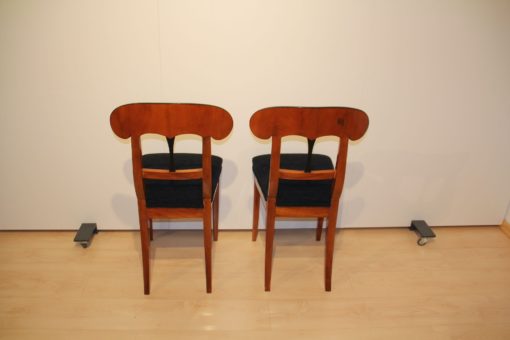Pair of Biedermeier Shovel Chairs - Back of Both - Styylish