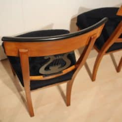 Set of Four Biedermeier Chairs - Top Edge of Backrest - Styylish