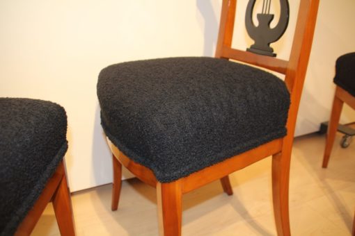 Set of Four Biedermeier Chairs - Cushion Detail - Styylish
