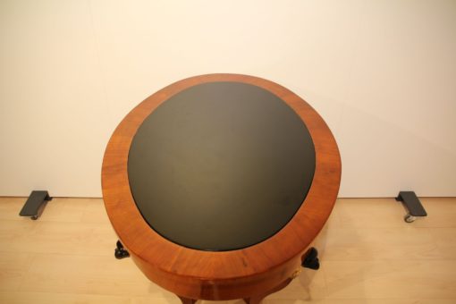 Elegant Biedermeier Center Table - Top Plate and Wood - Styylish