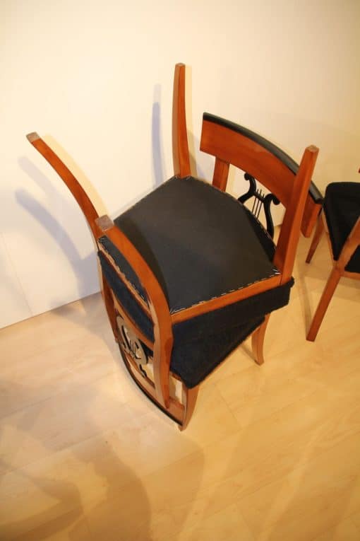 Set of Four Biedermeier Chairs - Stacked - Styylish