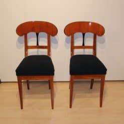 Pair of Biedermeier Shovel Chairs - Set of Two Full Profile - Styylish