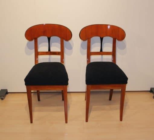 Pair of Biedermeier Shovel Chairs - Set of Two Full Profile - Styylish