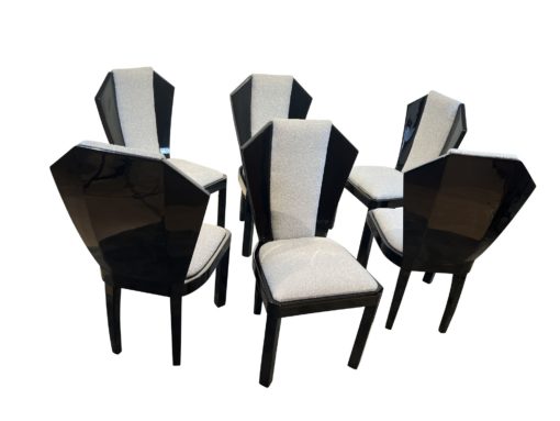 Set of Six Art Deco Dining Chairs - Set - Styylish