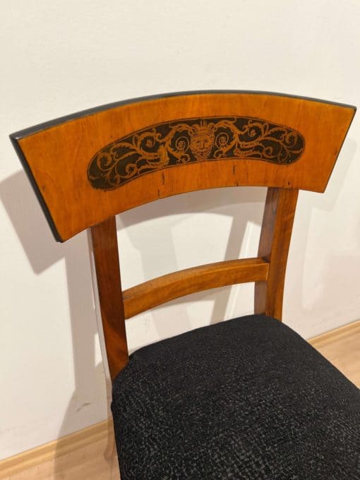 Antique Biedermeier Chair - Backrest Detail - Styylish