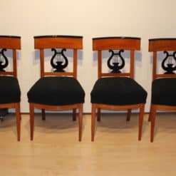 Set of Four Biedermeier Chairs - Set Against the Wall - Styylish