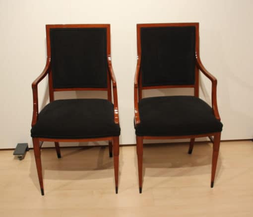 Pair of Empire Style Armchairs - Full Profile of Both - Styylish