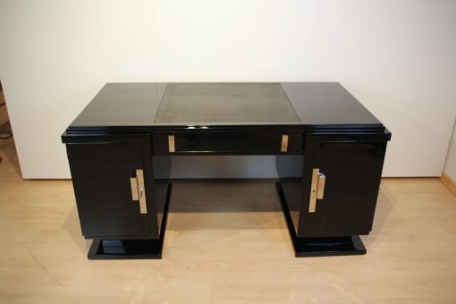 Small Art Deco Desk - Front View with Doors Closed - Styylish