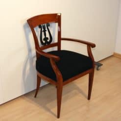 Cherry Wood Biedermeier Armchair - Side Profile - Styylish
