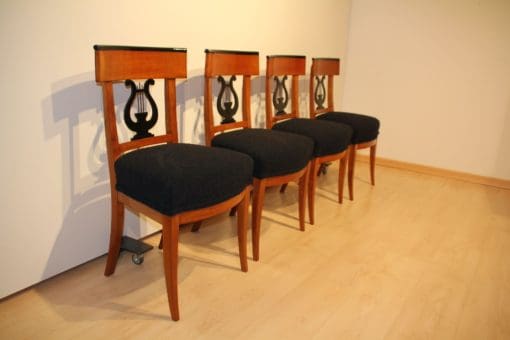 Set of Four Biedermeier Chairs - At an Angle - Styylish