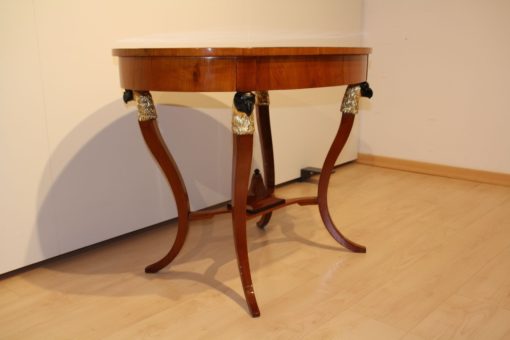 Elegant Biedermeier Center Table - Side View - Styylish