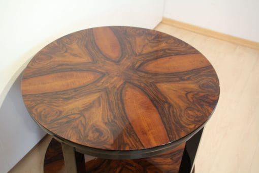 Art Deco Sofa Table - Walnut Veneer - Styylish