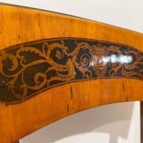 Antique Biedermeier Chair, Cherry Wood and Ink, South Germany circa 1820