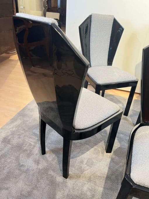 Set of Six Art Deco Dining Chairs - Back - Styylish