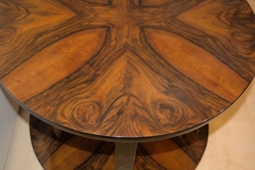 Art Deco Sofa Table - Walnut Grain Detail - Styylish