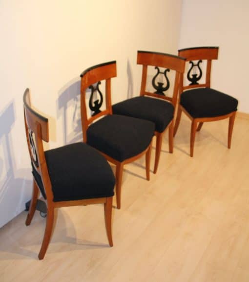 Set of Four Biedermeier Chairs - Different Angles - Styylish