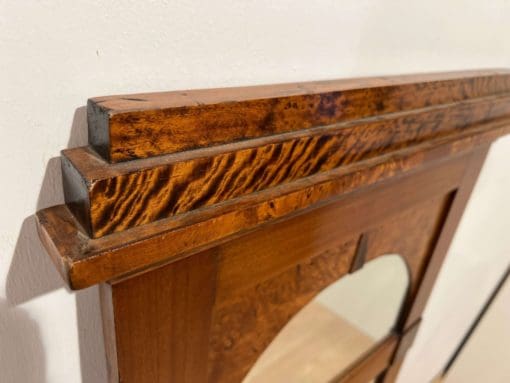 Biedermeier Wall Mirror - Root Wood Top Detail - Styylish