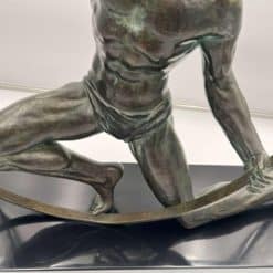 Art Deco Bronze Sculpture - Leg Detail - Styylish