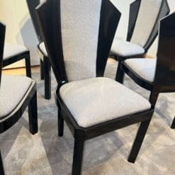 Set of Six Art Deco Dining Chairs - Front - Styylish