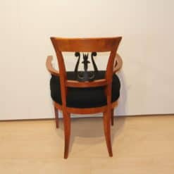 Cherry Wood Biedermeier Armchair - Backrest Decor - Styylish