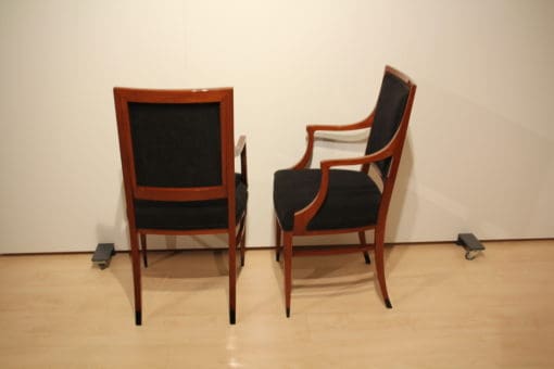 Pair of Empire Style Armchairs - Back and Side View - Styylish