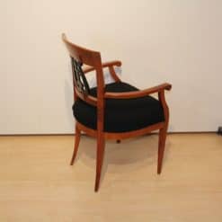 Cherry Wood Biedermeier Armchair - Side Full Profile - Styylish