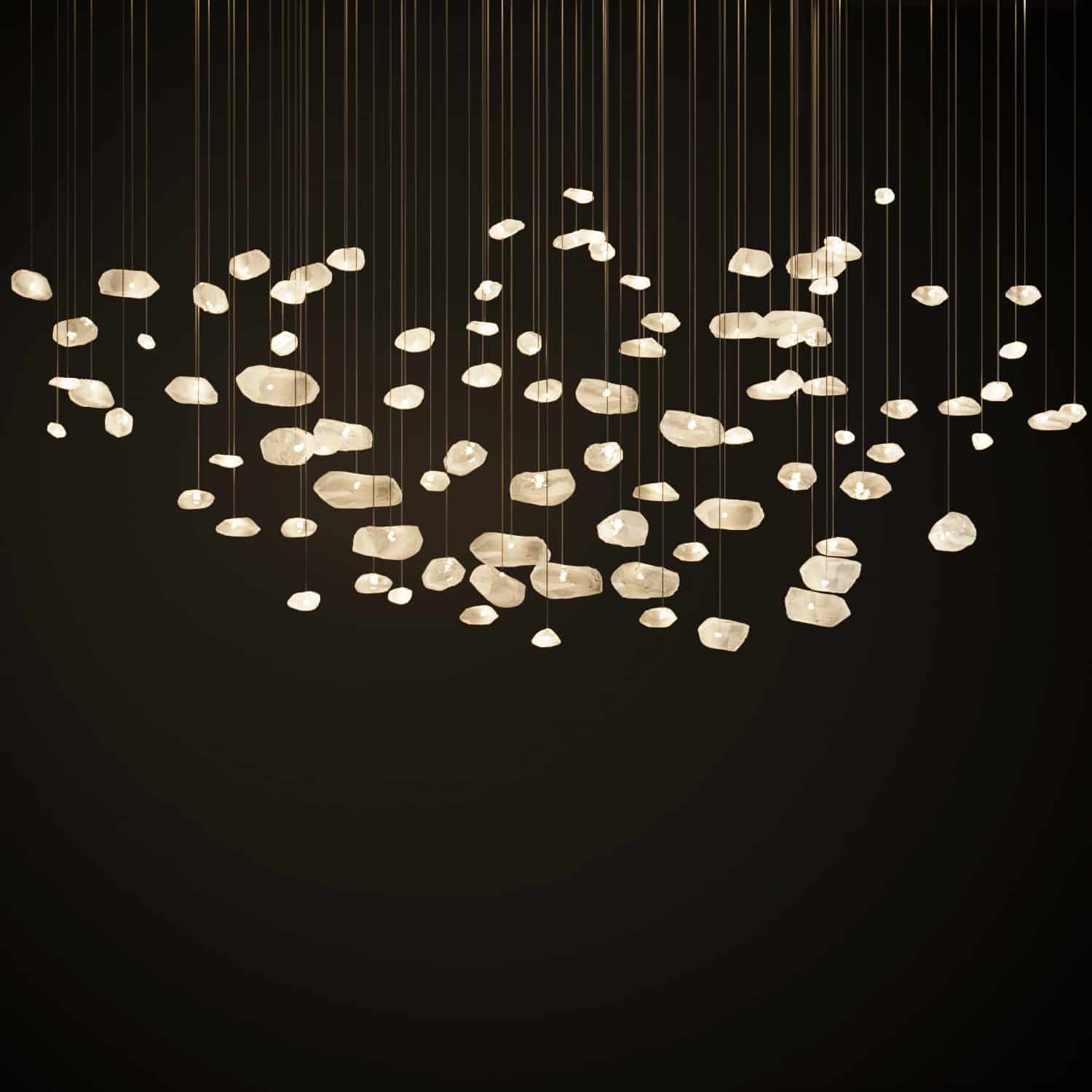 Genius 6 Chandelier - Crystal Detail - Styylish